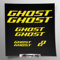 Stickersland® Aufkleber-Set kompatibel mit Rahmen Ghost MTB Mountainbike und Helm | Aufkleber-Aufkleber für Fahrrad Schriftzug Logos | Stickersland® (glänzend gelb)