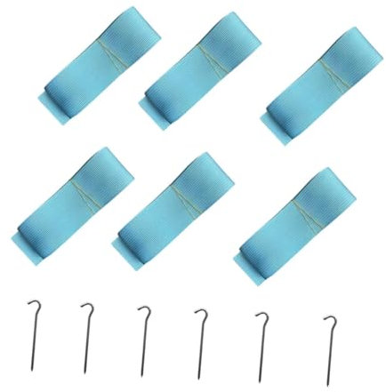 Oshhni 6X Beach Volleyball Linien Grenze Feld Workout 800 cm Langes Zubehör Court Linien Badminton Linien für Strandparty Sand, Blau