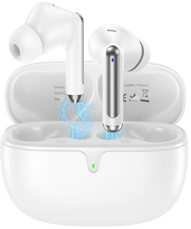 Auriculares inalámbricos Bluetooth 5.4 para iPhone 17 Pro Max 17Pro 17 Air 16 Pro Max 15 Plus 16e, 48H Playback, auriculares azules para Android Samsung Galaxy S25 S24 A17