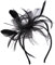 VGLOOK Flower Cocktail Tea Party Headwear Feather Fascinators Derby Hat for Girls and Ladies (Black)