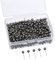 400 Stück Map Push Pins mit 1/8 Zoll Kopf und Stahlspitze (Retro Metallic Schwarz)
