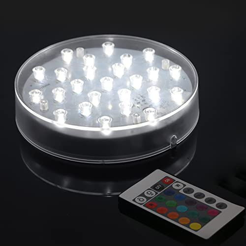 6 Inch Round Multicolor Led Light Base USB Charging & Battery Power Supply
