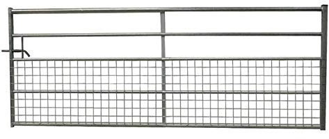 Ruby Half Mesh Galvanised Field Farm Entrance Security Gate Dog Lamb Safe 3ft-10ft (1.83m (6ft))