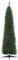HOMCOM 7ft Unlit Artificial Christmas Tree, Pencil Slim Xmas Tree with Study Stand and Realistic Branches, Green