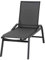 Siena Garden Milos Rollliege Gestell Aluminium matt-anthrazit, Fläche Ranotex®-Gewebe schwarz-Silber