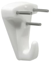 Ganci per Quadri a 3 Chiodi, Plastica Bianca, Confezione 3 pezzi