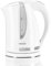 HAEGER WHITENESS - Hervidor electrico 1,7 Litros, 2200 W, base giratoria de 360º, resistencia oculta en INOX, protección contra ebullición en seco, apagado automático