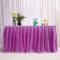 3ft / 91cm Violett Tischrock, romantische Tüll Schreibtisch Gaze, Tischdekoration, Schneeflocke Wonderland Tutu Tischdecke, für Babyparty,Hochzeit,Geburtstag,Party,Bar,Valentinstag Weihnachten