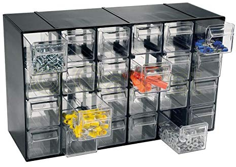 Sortimentskasten 24 Fach Schubladen Organizer Kleinteilemagazin Sortimentsboxen
