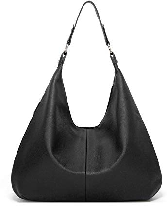 BUKESIYI Femme Sac a main Petit Sacs épaule Sacs bandoulière Faux Cuir Marque FR77253 Noir