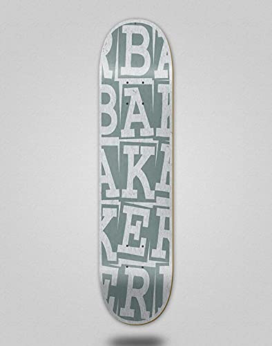 Baker Monopatin Skateboard Deck Kader Ribbon Stack Grey 8,0 x 32