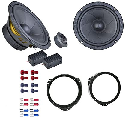 Ground Zero GZIC 165.2 Lautsprecher mit Einbauset passend für Opel Astra G 1998-2005 Türen vorne 300 Watt 165mm 2 Wege Kompo