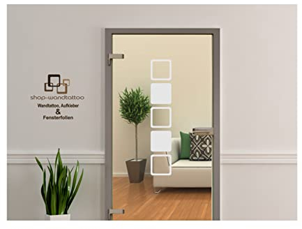 Glastür Aufkleber Tattoo Folie Glasdekor Fensterfolie Sichtschutz Wohnzimmer, Bad, Küche oder für alle Glasflächen Sichtschutzfolie für Türen GDT101 ca. 100cm x 18cm
