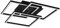 Reality Leuchten LED Deckenleuchte Mobile R62883132, Metall Schwarz matt, inkl. 27 Watt LED, Fernbedienung, Dimmer, Farbwechsel, Nachtlicht