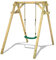 Altalena WICKEY Smart One gioco per bambini, altalena verde singola in legno da esterno o da giardino