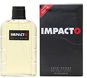 IMPACTO - Classic 200 ml, Agua de Colonia Hombre, Perfume Formato Spray, Eau de Toilette Natural y Masculina, Aroma Cítrico, Fragancia Fresca, Elegante y de Larga Duración