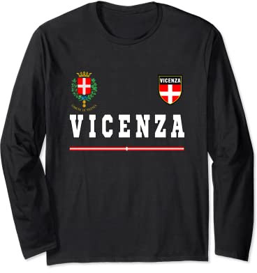 Italian Pride Tees Maglia Sport/Calcio Bandiera Calcio Maglia a Manica Lunga Nero S