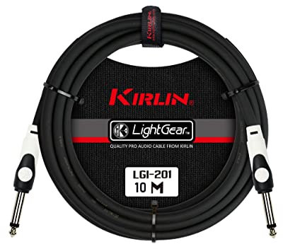 Kirlin - Cable Instrumento LightGear Lgi-201-10M Jack - Jack 20 Awg Negro - 8390-001