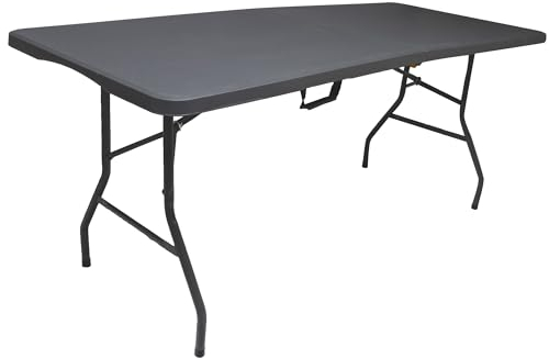WERKA PRO Table Pliante rectangulaire Grise 239 x 74 x 74 cm