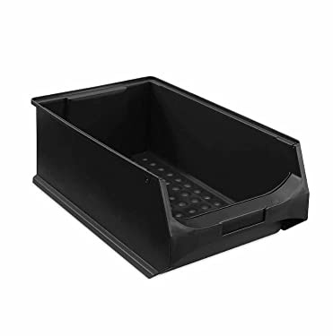 PROREGAL Leitfähige Sichtlagerbox 5.0 | HxBxT 20x30x50cm | 21,8 Liter | ESD, Sichtlagerbehälter, Sichtlagerkasten, Sichtlagerkastensortiment, Sortierbehälter