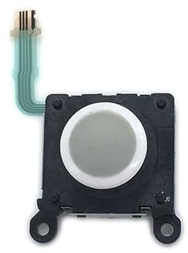 1 Uds. Joystick de Repuesto for Controlador de Joystick Izquierdo y Derecho, Joystick de Control analógico 3D for PS Vita PSV 2000, Joystick Stick (Color : Original White)
