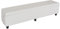 Mendler Bank Sitzbank mit Aufbewahrung Kriens XXL-AM, Leder + Kunstleder, 180x45x45cm - weiß
