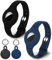 Runmeihe 2er Pack Airtag Anhänger Hülle + 2er Pack GPS Kinder Armband Kompatibel, Armband und Schlüsselanhänger