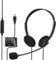 HQU USB Headset with Microphone for PC Laptop, Wired Stereo Headphones with Adjustable Headband Noise Cancelling Business Office Computer Headsets for Office, Call Center,Online Conference