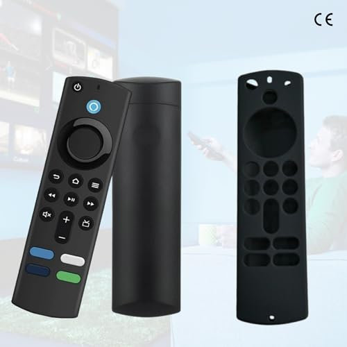 Mando para Fire TV con Voz Alexa | Incluye Funda Protectora | Mod. L5B83G I Repuesto Compatible con Fire TV Stick 4K MAX, Fire TV 3ª Gen, Fire TV Cube | Control Remoto Fácil de Sincronizar