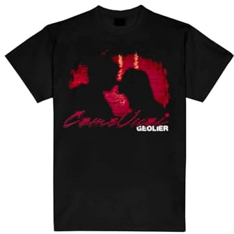 GEOLIER T-Shirt Ufficiale Vuoi - 100% Cotone, Nera - Merchandising Ufficiale (IT, Testo, S, Regular, Regular, Nera)