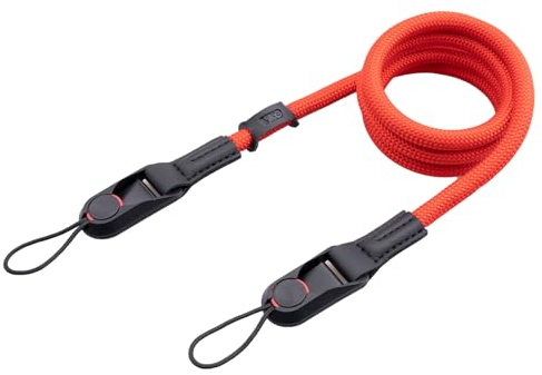 VKO Tracolla per fotocamera a sgancio rapido regolabile tracolla per fotocamera SLR DSLR digitale mirrorless (rosso)