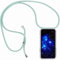SNCLET Transparent Case for Realme 12+ 5G Mobile Phone Case for Realme 12+ 5G Case with Lanyard Neck Strap Phone Holder Shock Absorption Protective Necklace Case for Realme 12+ 5G Green
