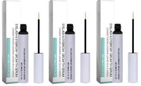 3 stück Wimpernserum Wachstum Testsieger, 5 Ml Long Lashes Wimpernserum Hormonfrei, Wimpernwachstumsserum Augenbrauenserum für Wimpernpflege, Eyelash Serums Für Lashes