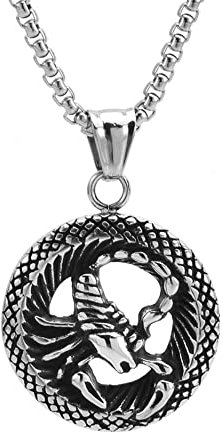 HIJONES Women Men's Hollow 12 Constellation Horoscope Pendant Necklace Stainless Steel Birth Star Sign Personalized Pendant Chain Jewelry Scorpio