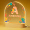 Bemaystar Regalo Battesimo Bambina Neonata Femmina, Regalo Lampada Personalizzata Con Nome Per Bambini Bambino - Flower