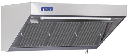 Hotte Snack Complète Profondeur 900 - Longueur 1400 - Avec Moteur, Led et Variateur