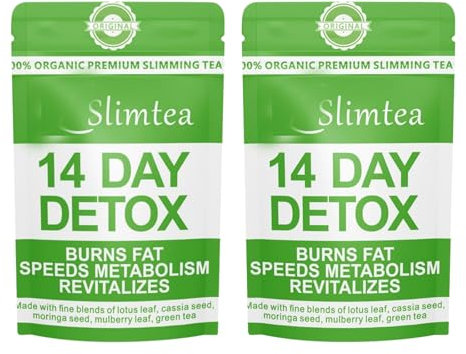 Detox Tee für Abnehmen, 14 Tage Kräuter Tees zur Gewichtsreduktion, Tee Zum Abnehmen, 14 Beutel Natural Diet Slim Abnehmen Tee, Sanfte Entgiftung Und Reinigung, Gewichtsreduktion Abbau Bauchfett
