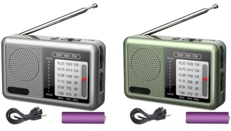 Kexpery Radio Portatile con Batteria Radio FM AM SW Dab Ricevitore Multi-Band Antenna Rotativa 360° per Notizie e Tempo Libero