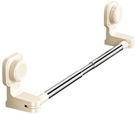 Porta Asciugamani Ventosa, Estensibile da 11,8-23,6, Portasciugamani da Parete, Senza Foratura, Regolabile a 180°, Porta Salviette Bagno per Angolo della Parete Cucina, Doccia in Vetro del Bagno
