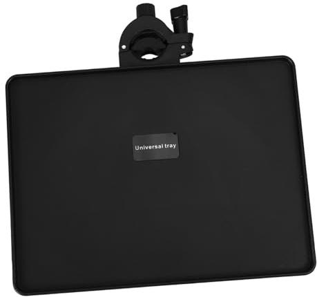 Mikrofonständer Ablage für Live Übertragungen, Schwarz, Höhenverstellbar | Abs und Metall, Klemmmontage für Musik Sowie Mikrofonständer, 3kg Traglast