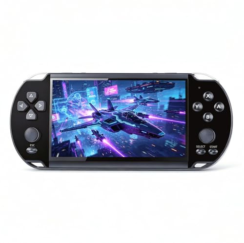TAQY 5.1 Inch Retro Video Game console Built Multiple Simulators Games Can Save Electronic Handheld Portable Gaming Device MP3/4 Children/holiday Intdoor/Outdoor/Travel Play
