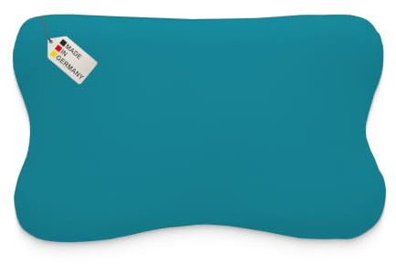 Dukal | Kissenbezug passend für Blackroll Recovery Pillow Kopfkissen | Third of Life Re-Charge und Recovery | smartsleep smart Recovery Pillow | MARTneck Kopfkissen | 30 x 50 cm | Farbe: Petrol