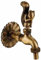 ROBINET DE JARDIN DÉCORATIF 1,2 CM (1/2 ) ÉCUREUIL AVEC RACCORD TUYAU