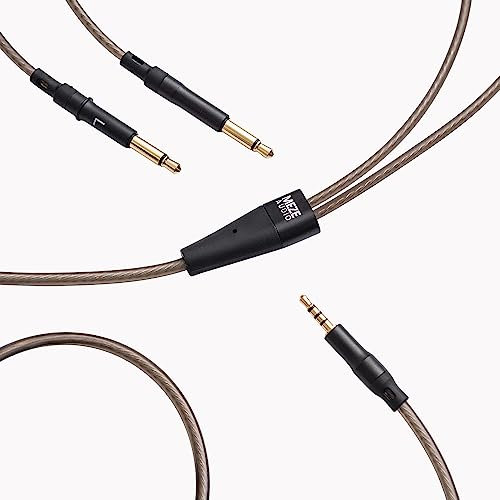 MEZE AUDIO | Cable upgrade para 99 Classics y 99 Neo | Cobre OFC chapado en plata | Longitud 1,50 m, simétrico (2,5 mm)
