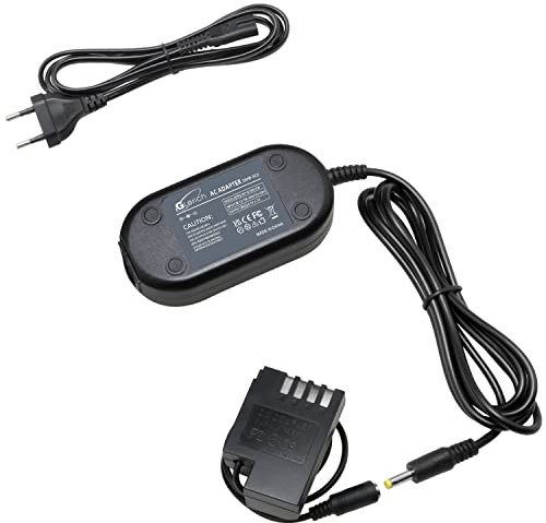 Glorich DMW-DCC12 Remplacement pour AC Adaptateur pour Appareil Photo numérique Panasonic Lumix DMC-GH3,DMC-GH4,DMC-GH5 Digital Cameras，Full-décodé
