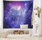 ABAKUHAUS Nebel Wandteppich und Tagesdecke, Milchstraße Sterne aus Weiches Mikrofaser Stoff Waschbar ohne Verblassen Digitaldruck, 230 x 140 cm, Lila