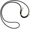 mtb more energy® Ersatz-Band für Handykette - schwarz - inklusive Endkappen (Gold) - hochwertige Austausch-Kordel - Band Seil Kette