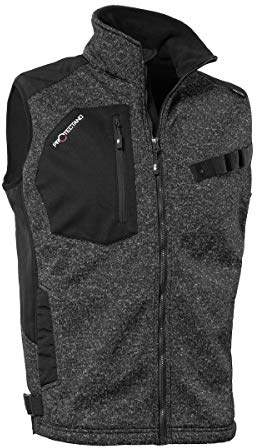 Qualitex Strick-Fleeceweste Unisex; gefütterte, wärmende Workwear Winter-Weste für Herren und Damen; warme Arbeitsweste
