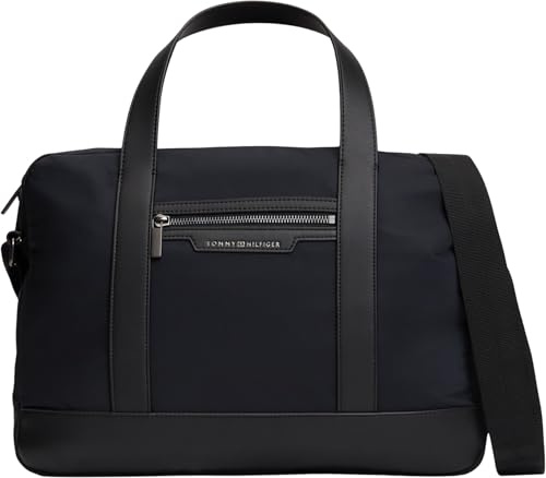 Tommy Hilfiger Men Th AM0AM14855 Sacoche d'ordinateur en nylon Noir Taille unique