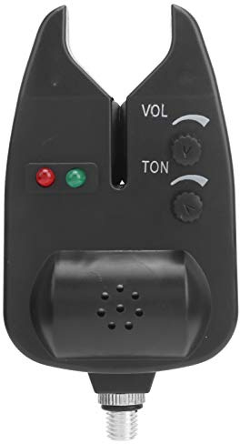 Allarme esche da pesca Sensore morso Luce LED pesce pesca Indicatore allarme abboccata Allarme visivo acustico Volume regolabile per portacanna stile UE